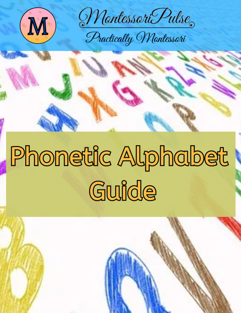 Montessori Phonetic Reading Guide